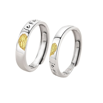 Simple All-match Love Couple Rings