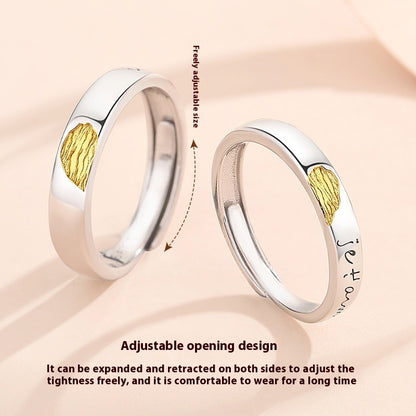 Simple All-match Love Couple Rings